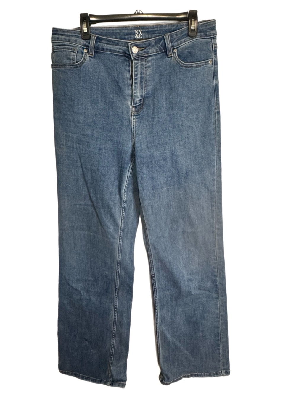 NY&C Classic Wide Leg Blue Jeans -Size   12